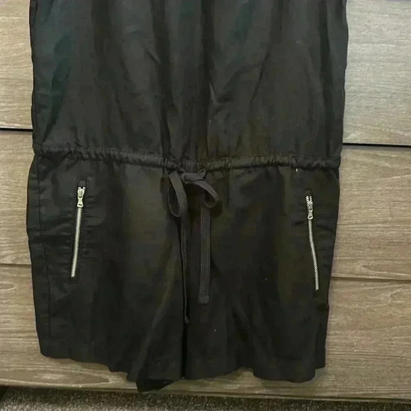 LOFT Lou & Grey Linen Romper. Black. size XS - Picture 4 of 5